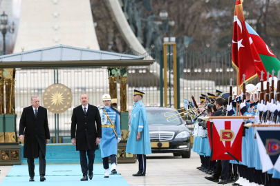 Ankara'da Erdoğan - Aliyev görüşmesi