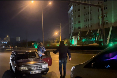 Bursa'da polisi görünce geri vites yapan sürücü böyle yakalandı