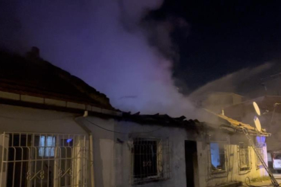 Bursa’da tek katlı evde korkutan yangın