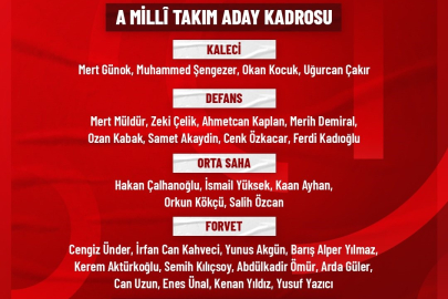 A Milli Futbol Takımı'nın Macaristan ve Avusturya maçlarının kadrosu açıklandı