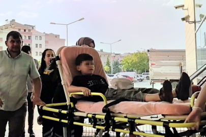 Bursa'da kepçenin çarptığı çocuğun parmağı koptu