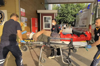 Bursa'da traktörün ezdiği çiftçi ağır yaralandı