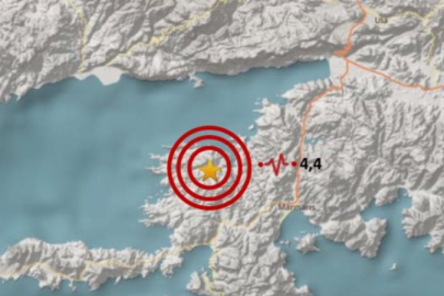 Marmaris'te 4,4 büyüklüğünde deprem!