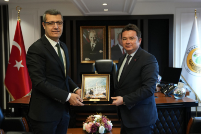Başkan Aydın’dan Orman Bölge Müdürü Şahan’a hayırlı olsun ziyareti...