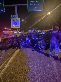 Bursa otobanda feci kaza: 1 ölü 3 yaralı