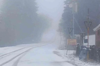 Uludağ’a Nisan karı yağdı