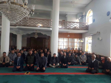 Orman yangınlara karşı cami cemaati bilgilendirildi