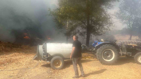 İnegöl’de çıkan yangın korkuttu