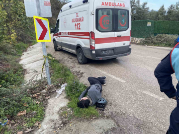 Bisikletli sürücü faciadan böyle döndü...Yaralı kurtuldu
