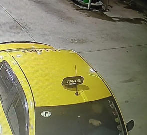 Gasbedilen taksinin yeni görüntüleri ortaya çıktı