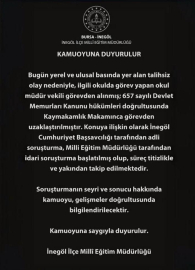 Öğrenciye şiddet uygulayan okul müdürü cumhuriyet savcısına ifade verdi