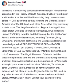 Trump, Venezuela rejiminin "Yabancı Terör Örgütü" olarak tanımlandığını açıkladı