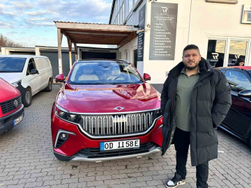 Hamburg‘daki ilk Togg T10X’lerden biri trafikteki yerini aldı