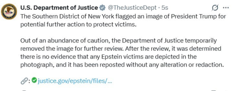 ABD’den Epstein dosyalarına sansür eleştirilerine yanıt: "Trump ile hiçbir ilgisi yok"