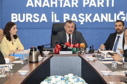 ANAHTAR PARTİ BURSA İL BAŞKANLIĞI "BURSA, HAK ETTİĞİNİN KARŞILIĞINI ALAMIYOR" DEDİ