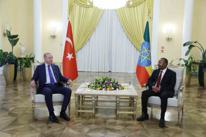 Cumhurbaşkanı Erdoğan, Etiyopya Başbakanı Ahmed Ali ile bir araya geldi