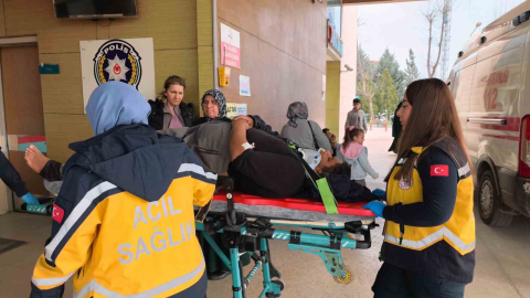 Kontrolü kaybeden kamyonet yoldan çıktı