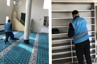 Hükümlüler camiler için seferber oldu
