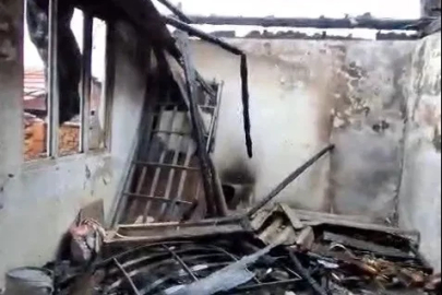 Metruk evde çıkan yangın korkuttu
