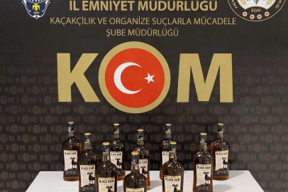 Bayburt’ta 10 litre kaçak alkol ele geçirildi
