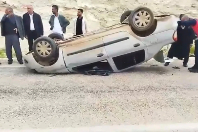 Kontrolden çıkan otomobil takla attı: 1 yaralı
