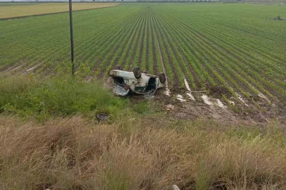 Otomobil takla attı, 4 yaralı
