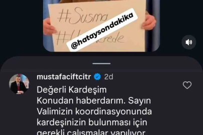 Bakan Çiftçi’den kardeşi kayıp vatandaşa yanıt: "Süreci yakından takip ediyorum"
