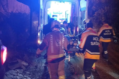 Samandağ’da şarampole devrilen otomobilin sürücüsü yaralandı
