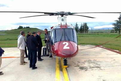 Merzifon’a yangın söndürme helikopteri konuşlandırıldı
