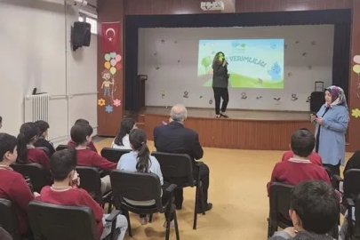 Çocuklara suyun önemi ve verimliliği anlatıldı
