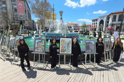 Kütahya ve Sakarya’dan öğrenciler aynı sergide buluştu
