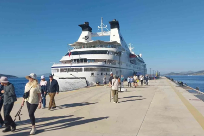 Bodrum’a kruvaziyer ile 274 yolcu geldi
