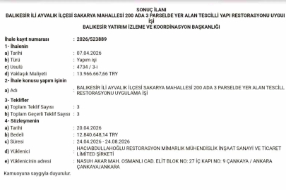 13 milyon TL’lik ihale tamamlandı, tarihi yapı yeniden hayat bulacak
