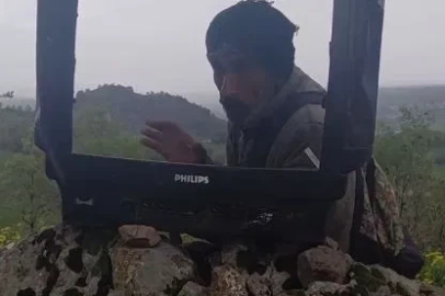 Elazığ’da çoban, kırık televizyonla hava durumu sunup doluya karşı uyardı
