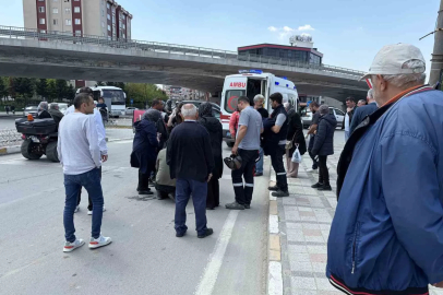 Yola dökülen toprakta kayan motosikletin sürücüsü yaralandı
