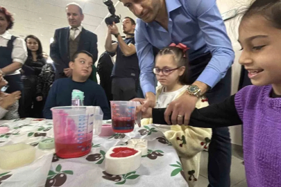 Bolu’da özel öğrenciler atık yağlardan sabun yapmayı öğrendi
