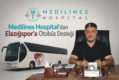 Medilines Hospital’dan Elazığspor’a otobüs desteği
