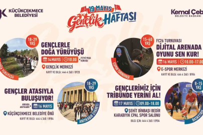 Küçükçekmece’de 19 Mayıs Gençlik Haftası etkinlikleri başlıyor
