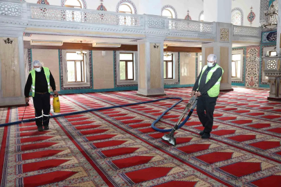 Nilüfer’in ibadethanelerinde bahar temizliği
