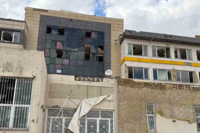 Gaziantep’teki ’süper hücre’ okulda ağır hasara neden oldu
