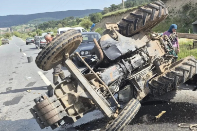 Sındırgı’da traktör kazası: 1 yaralı
