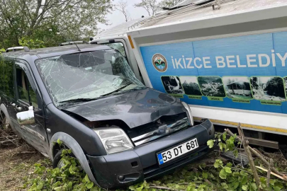 Ordu’da çöp kamyonu ile otomobil çarpıştı: 3 yaralı
