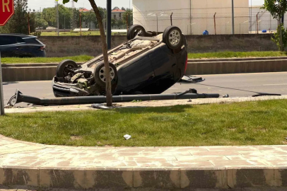 Batman’da takla atan otomobilin sürücüsü yaralandı
