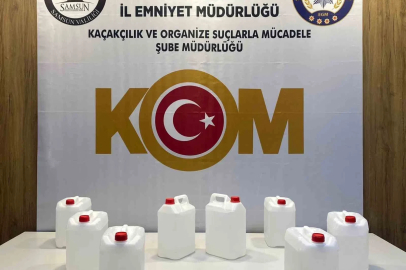 İlkadım’da 40 litre kaçak etil alkol ele geçirildi
