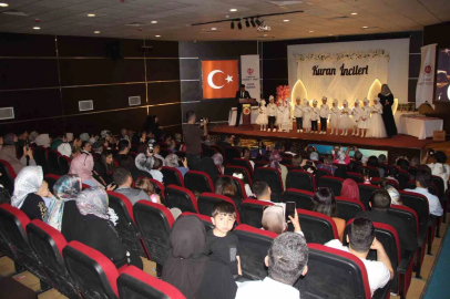 Cizre’de 50 öğrenci Kur’an-ı Kerime geçmenin heyecanını yaşadı
