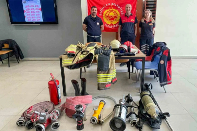 Öğrencilere itfaiyecilik mesleği tanıtıldı
