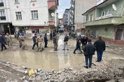 Selin vurduğu Havza’da yaralar sarılıyor: Tüm ekipler sahada
