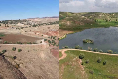 Aynı noktada değişen manzara: Bahar yağmurları kuraklığın izlerini sildi
