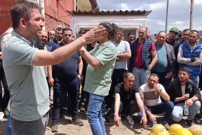 Kütahya’da maden işçileri ile firma yetkilileri arasında gerginlik
