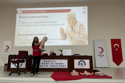 Kızılay Aydın’dan üniversite öğrencilerine eğitim
